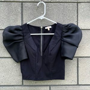 A. Peach Puff Short Sleeve Crop Top